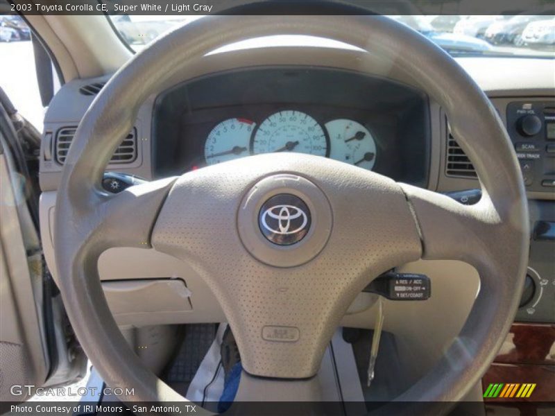 Super White / Light Gray 2003 Toyota Corolla CE