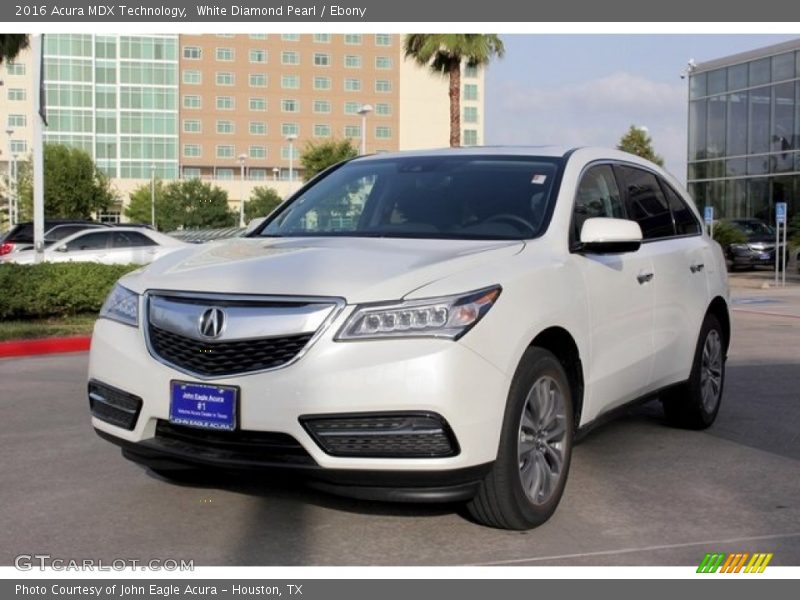 White Diamond Pearl / Ebony 2016 Acura MDX Technology