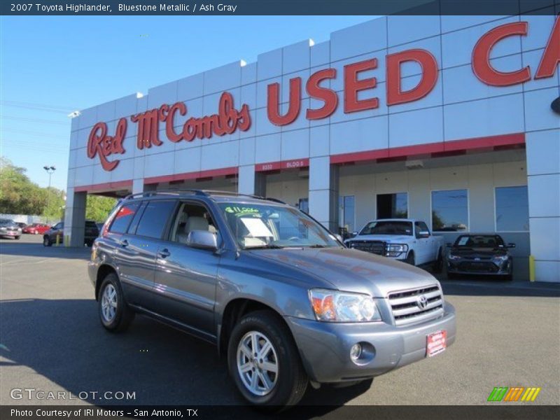 Bluestone Metallic / Ash Gray 2007 Toyota Highlander