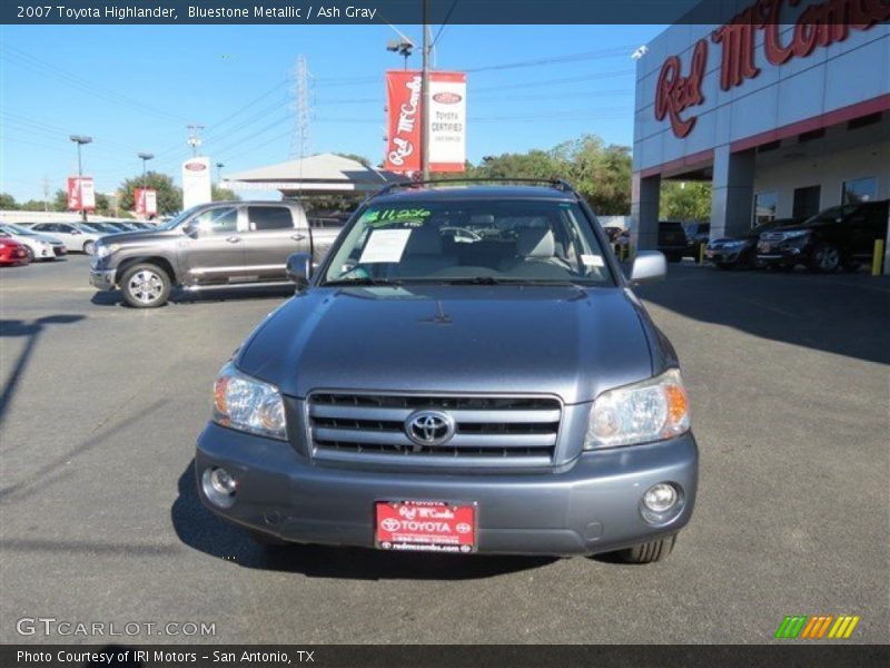 Bluestone Metallic / Ash Gray 2007 Toyota Highlander
