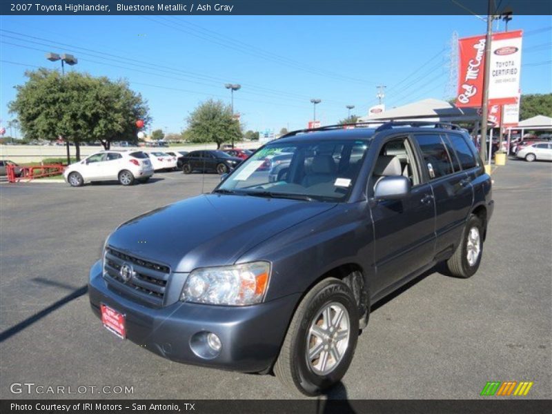 Bluestone Metallic / Ash Gray 2007 Toyota Highlander