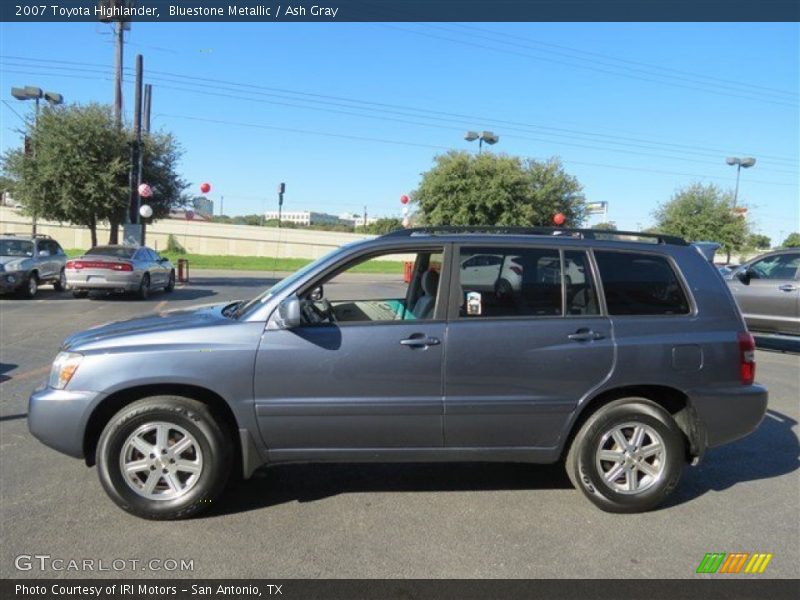 Bluestone Metallic / Ash Gray 2007 Toyota Highlander