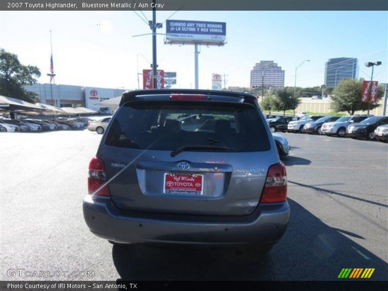 Bluestone Metallic / Ash Gray 2007 Toyota Highlander