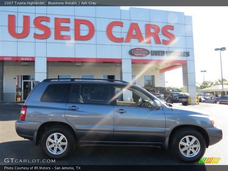 Bluestone Metallic / Ash Gray 2007 Toyota Highlander