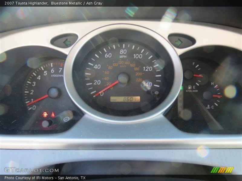 Bluestone Metallic / Ash Gray 2007 Toyota Highlander