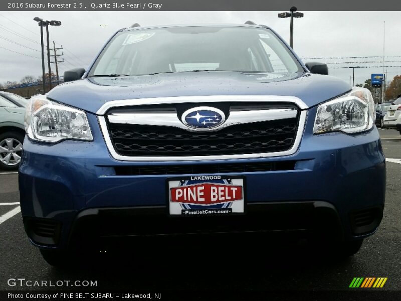 Quartz Blue Pearl / Gray 2016 Subaru Forester 2.5i