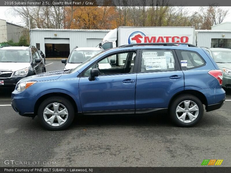 Quartz Blue Pearl / Gray 2016 Subaru Forester 2.5i