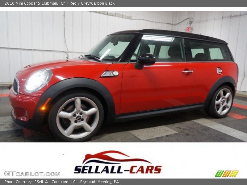 Chili Red / Grey/Carbon Black 2010 Mini Cooper S Clubman