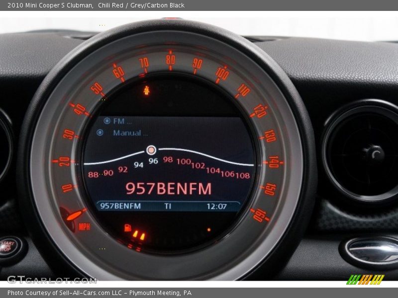 Chili Red / Grey/Carbon Black 2010 Mini Cooper S Clubman