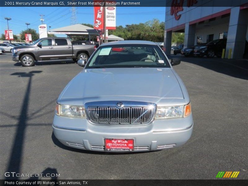Silver Frost Metallic / Medium Parchment 2001 Mercury Grand Marquis GS