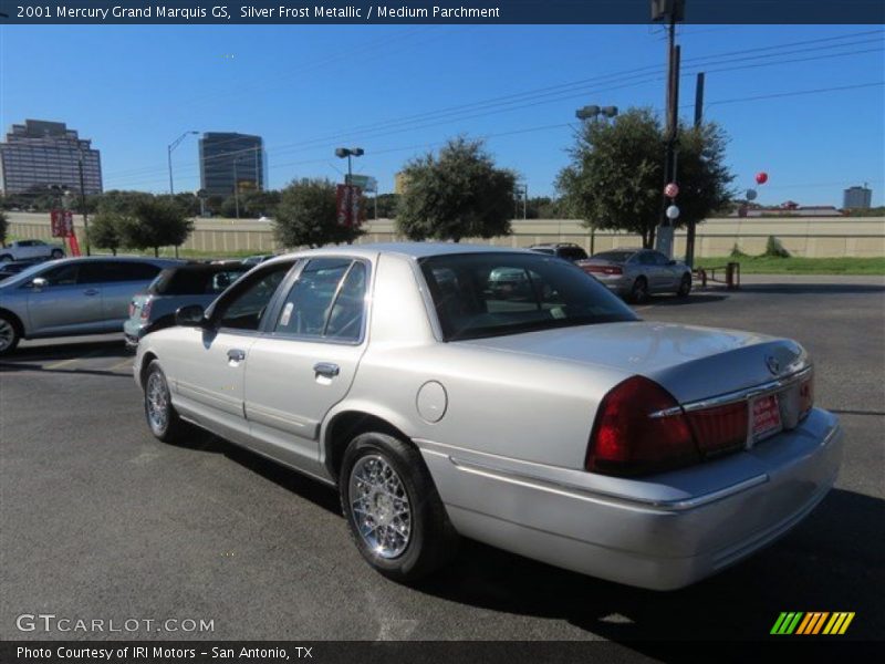 Silver Frost Metallic / Medium Parchment 2001 Mercury Grand Marquis GS