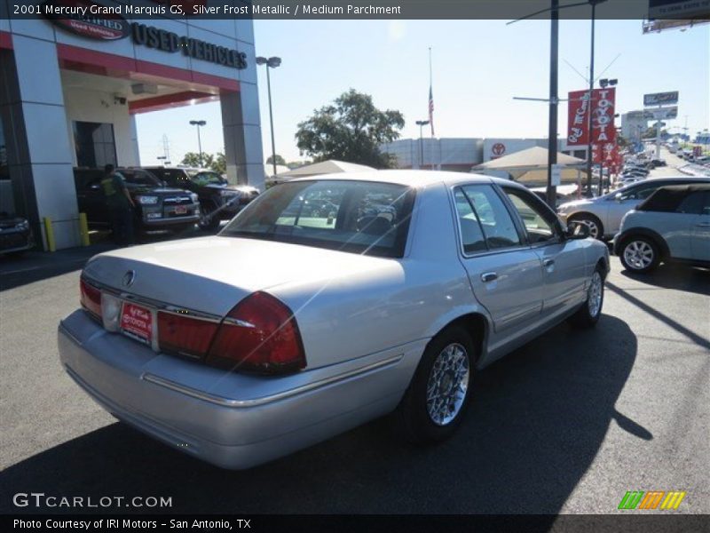 Silver Frost Metallic / Medium Parchment 2001 Mercury Grand Marquis GS