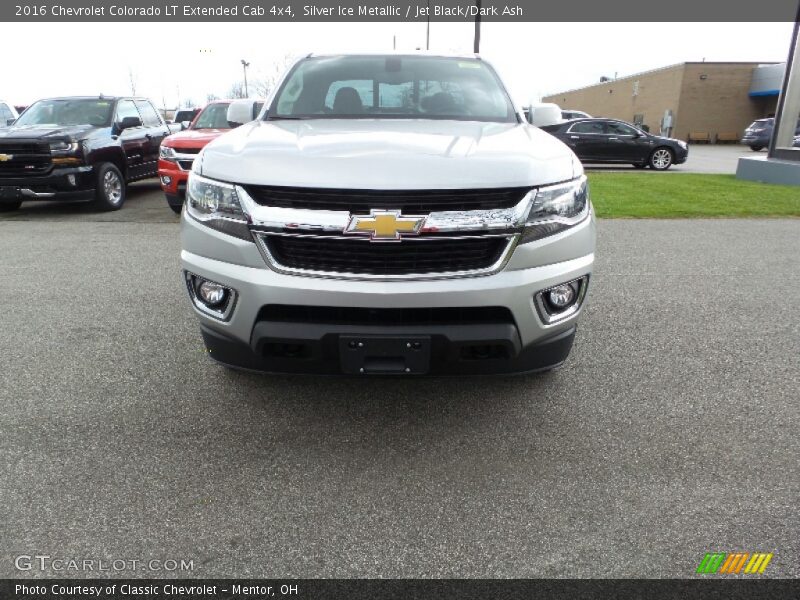 Silver Ice Metallic / Jet Black/Dark Ash 2016 Chevrolet Colorado LT Extended Cab 4x4