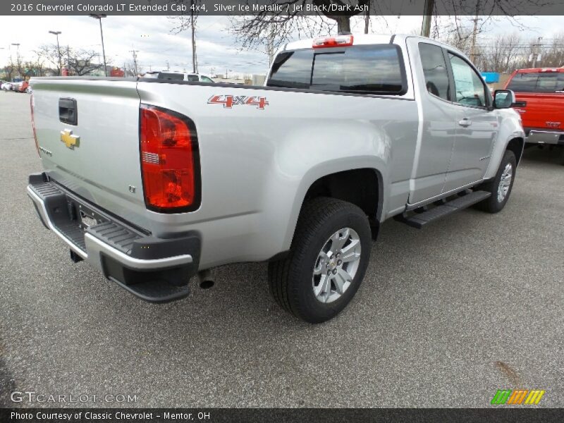 Silver Ice Metallic / Jet Black/Dark Ash 2016 Chevrolet Colorado LT Extended Cab 4x4