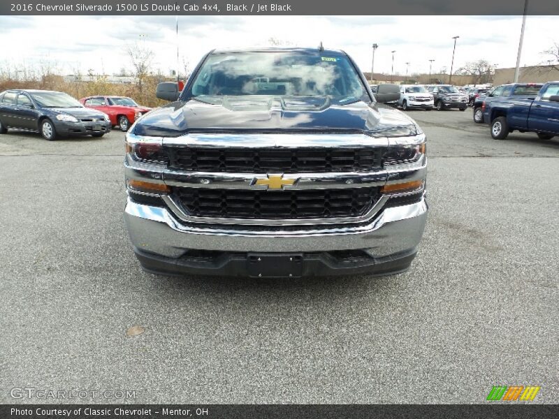 Black / Jet Black 2016 Chevrolet Silverado 1500 LS Double Cab 4x4