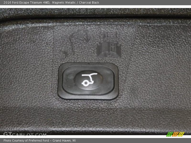 Magnetic Metallic / Charcoal Black 2016 Ford Escape Titanium 4WD