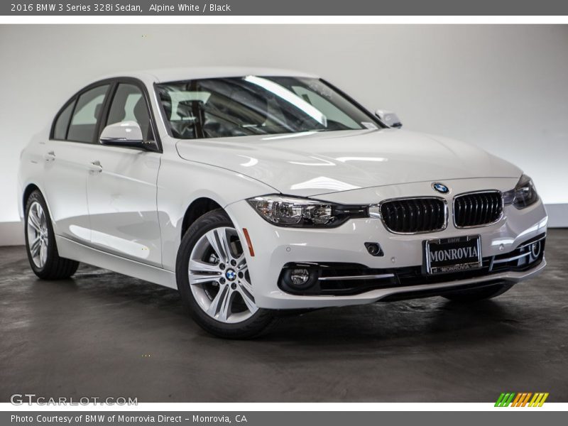 Alpine White / Black 2016 BMW 3 Series 328i Sedan