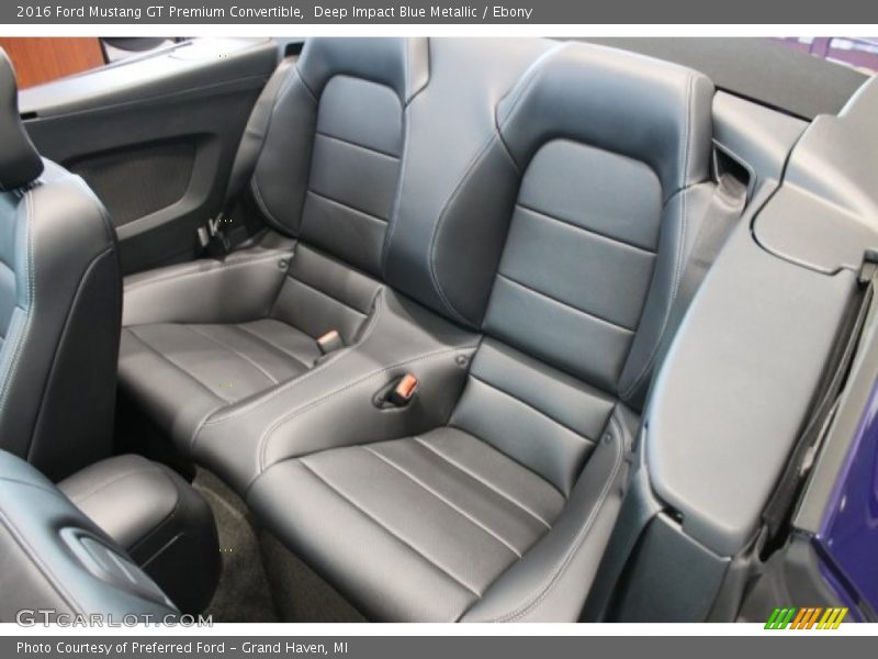 Rear Seat of 2016 Mustang GT Premium Convertible