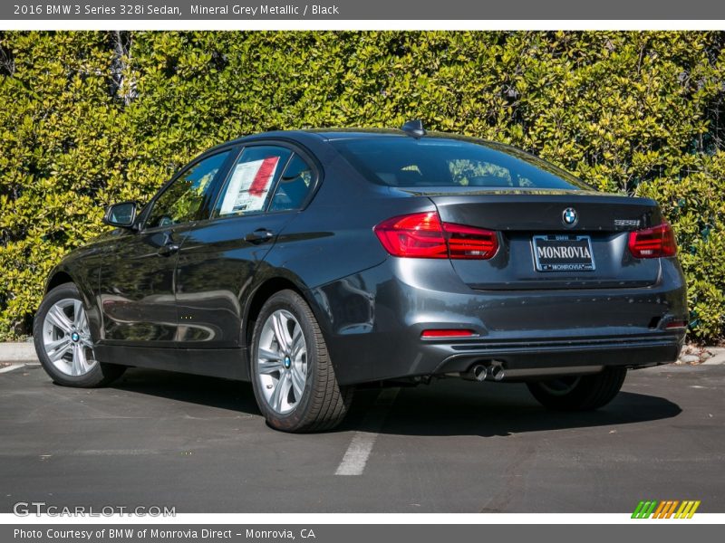 Mineral Grey Metallic / Black 2016 BMW 3 Series 328i Sedan