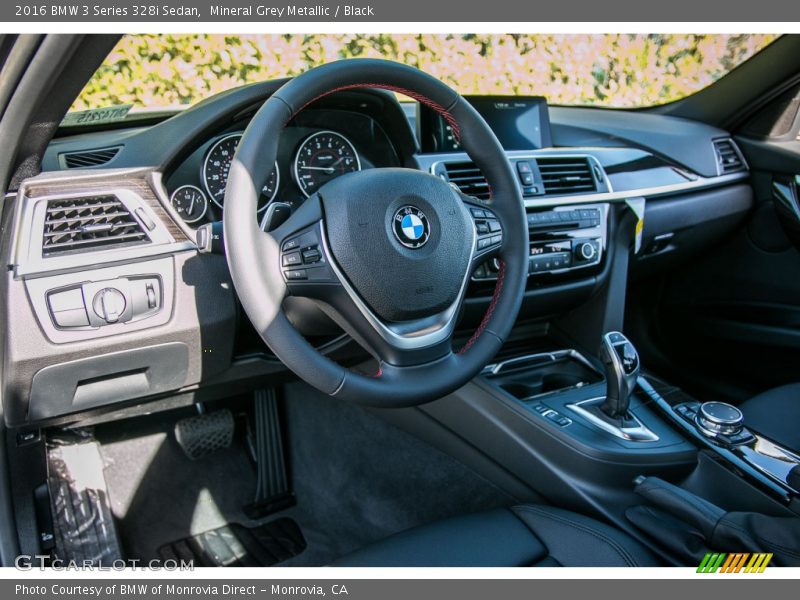 Mineral Grey Metallic / Black 2016 BMW 3 Series 328i Sedan