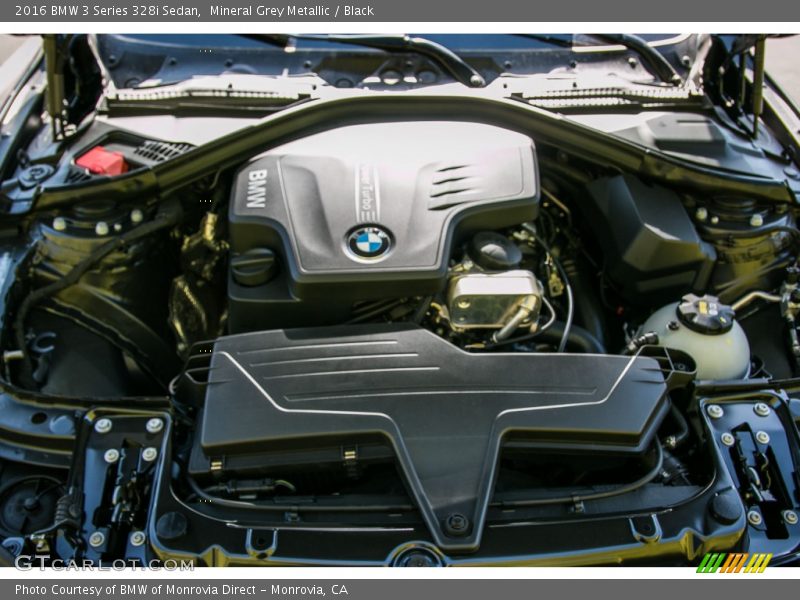 Mineral Grey Metallic / Black 2016 BMW 3 Series 328i Sedan