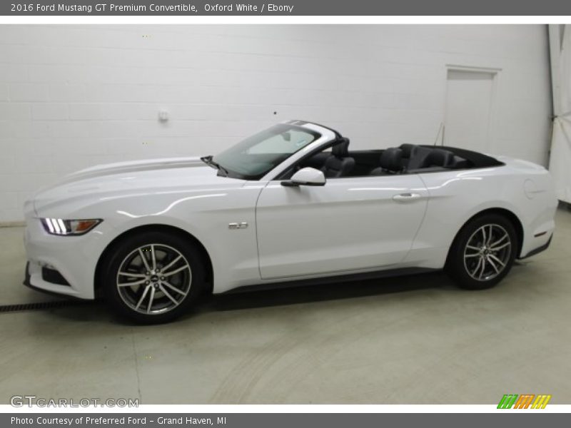 Oxford White / Ebony 2016 Ford Mustang GT Premium Convertible