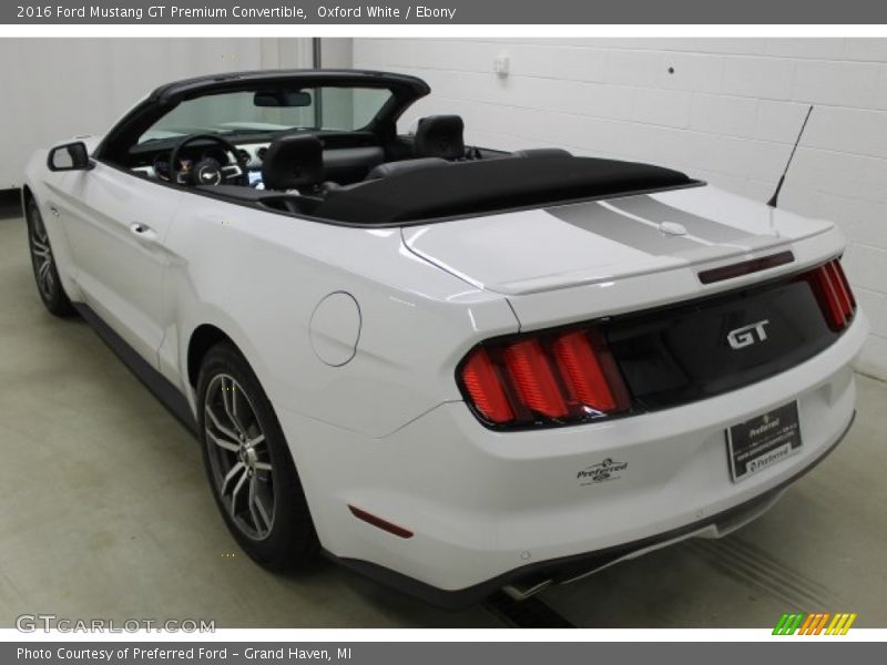 Oxford White / Ebony 2016 Ford Mustang GT Premium Convertible