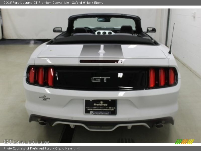 Oxford White / Ebony 2016 Ford Mustang GT Premium Convertible