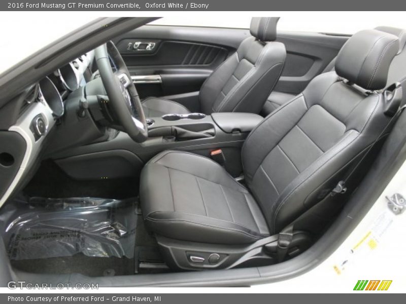 Front Seat of 2016 Mustang GT Premium Convertible