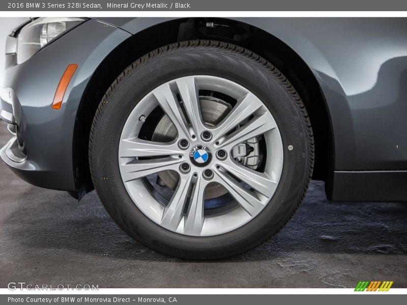 Mineral Grey Metallic / Black 2016 BMW 3 Series 328i Sedan