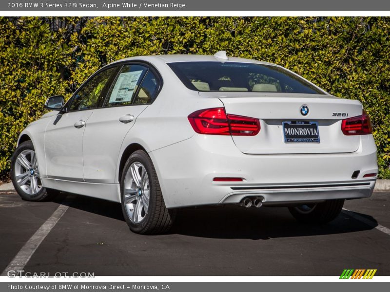 Alpine White / Venetian Beige 2016 BMW 3 Series 328i Sedan
