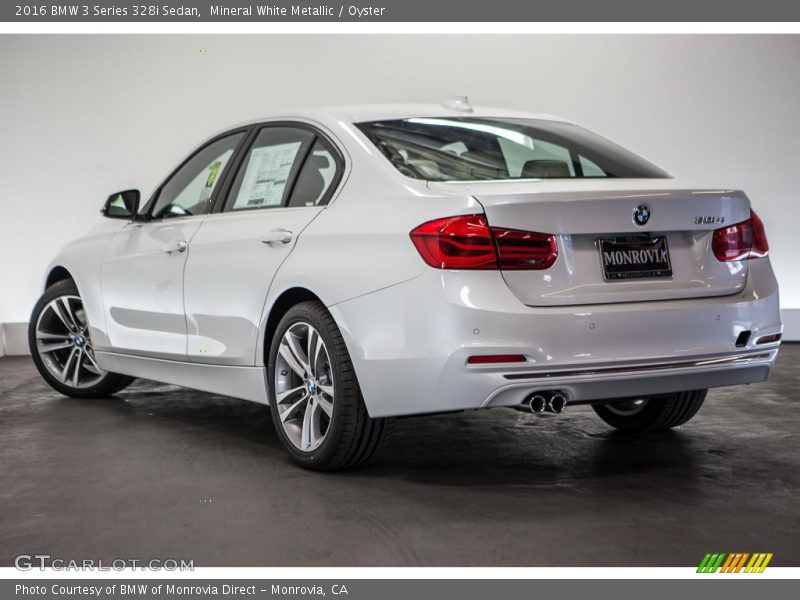 Mineral White Metallic / Oyster 2016 BMW 3 Series 328i Sedan