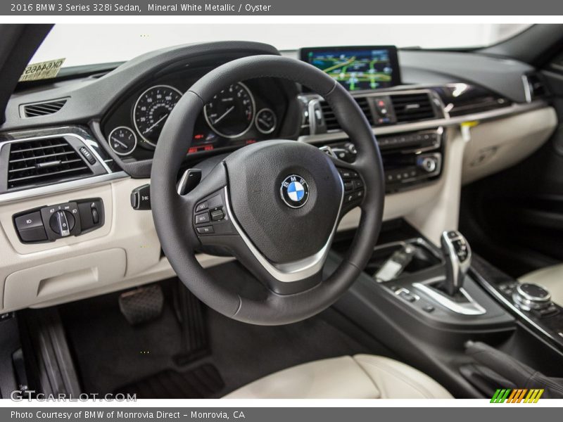 Mineral White Metallic / Oyster 2016 BMW 3 Series 328i Sedan
