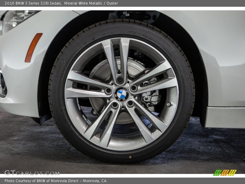 Mineral White Metallic / Oyster 2016 BMW 3 Series 328i Sedan
