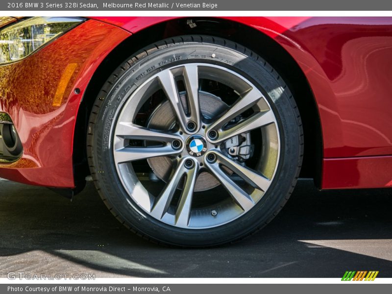 Melbourne Red Metallic / Venetian Beige 2016 BMW 3 Series 328i Sedan