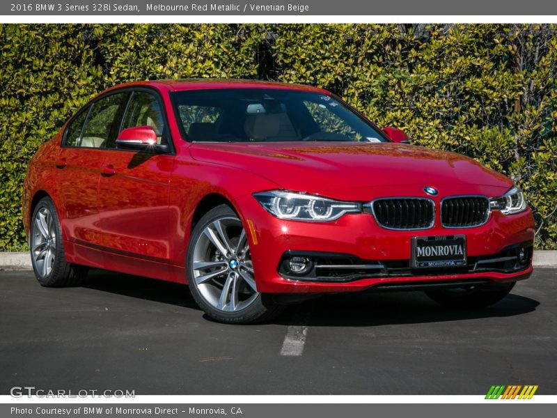 Melbourne Red Metallic / Venetian Beige 2016 BMW 3 Series 328i Sedan