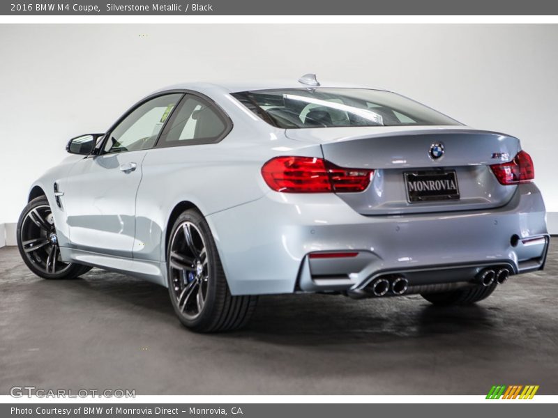 Silverstone Metallic / Black 2016 BMW M4 Coupe