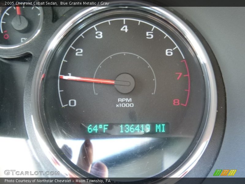 Blue Granite Metallic / Gray 2005 Chevrolet Cobalt Sedan