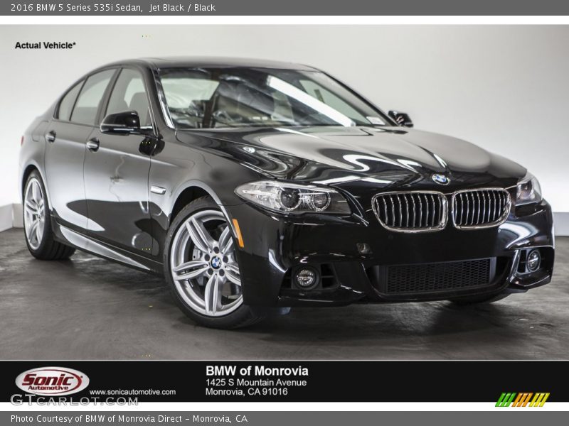 Jet Black / Black 2016 BMW 5 Series 535i Sedan