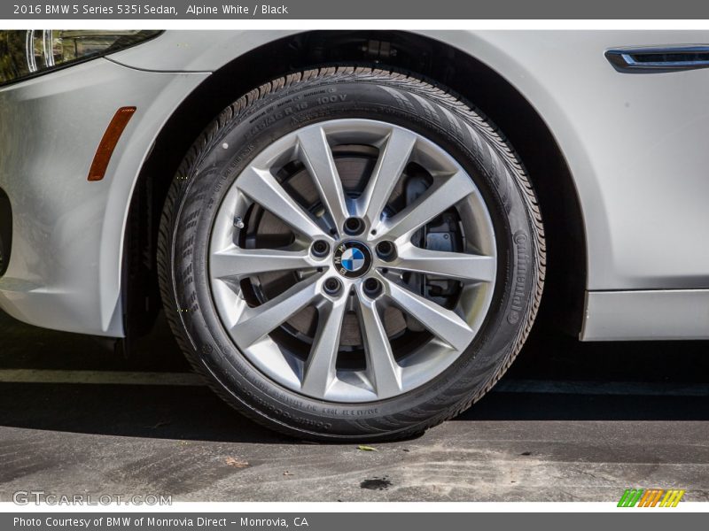 Alpine White / Black 2016 BMW 5 Series 535i Sedan