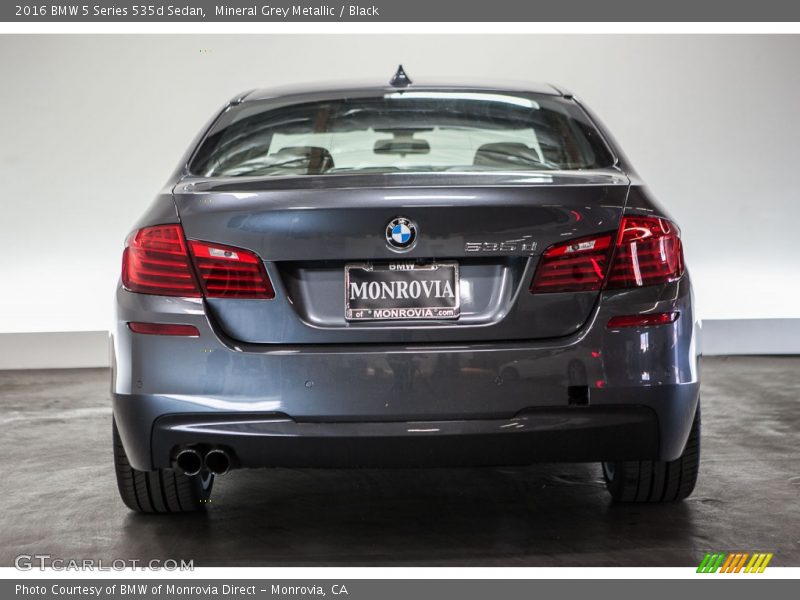 Mineral Grey Metallic / Black 2016 BMW 5 Series 535d Sedan