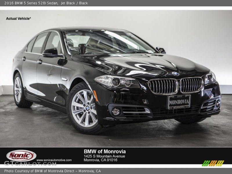 Jet Black / Black 2016 BMW 5 Series 528i Sedan