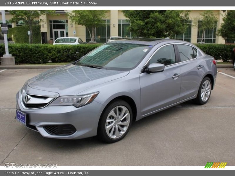 Slate Silver Metallic / Ebony 2016 Acura ILX Premium