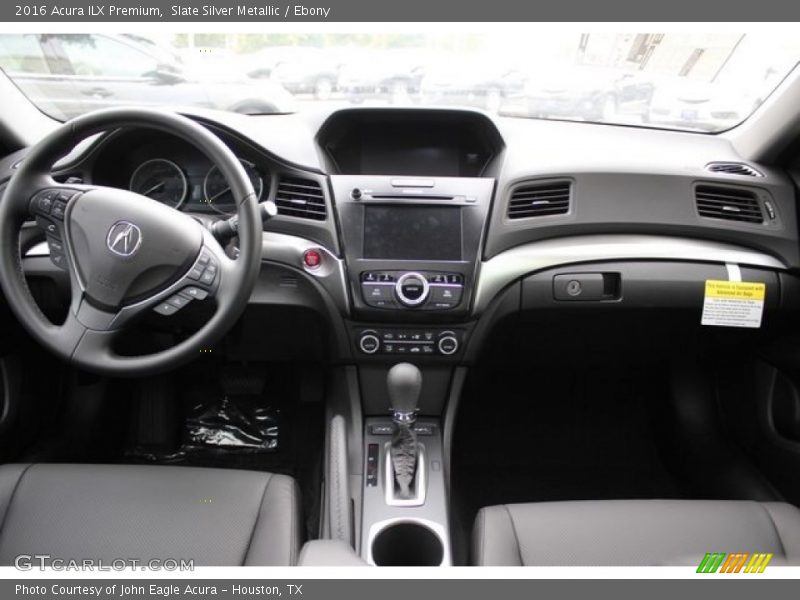 Slate Silver Metallic / Ebony 2016 Acura ILX Premium
