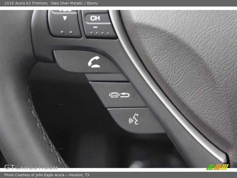 Slate Silver Metallic / Ebony 2016 Acura ILX Premium