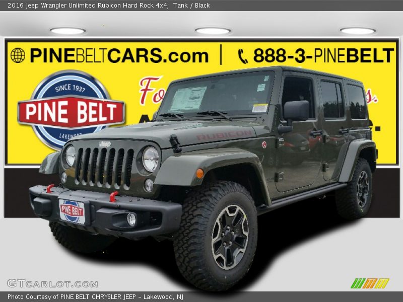 Tank / Black 2016 Jeep Wrangler Unlimited Rubicon Hard Rock 4x4