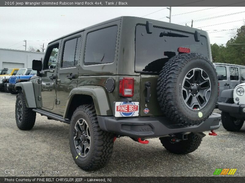 Tank / Black 2016 Jeep Wrangler Unlimited Rubicon Hard Rock 4x4