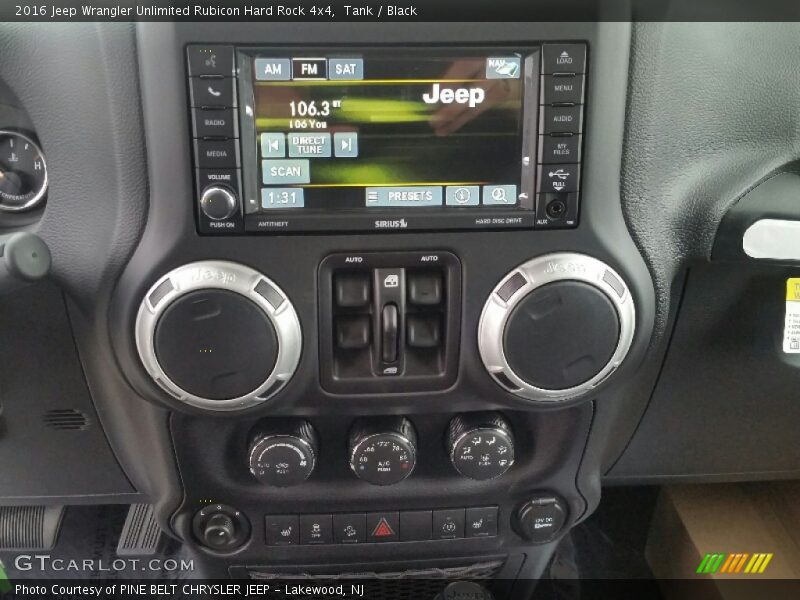 Tank / Black 2016 Jeep Wrangler Unlimited Rubicon Hard Rock 4x4