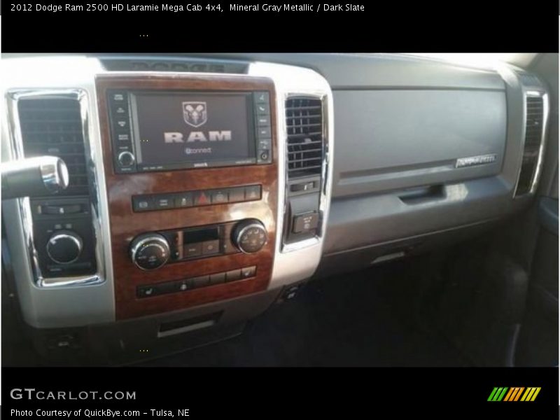 Mineral Gray Metallic / Dark Slate 2012 Dodge Ram 2500 HD Laramie Mega Cab 4x4