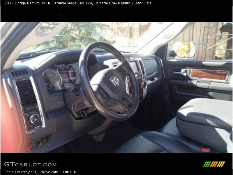 Mineral Gray Metallic / Dark Slate 2012 Dodge Ram 2500 HD Laramie Mega Cab 4x4
